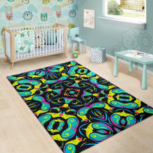 Load image into Gallery viewer, Ornament Psychedelic Trippy Print Area Rug
