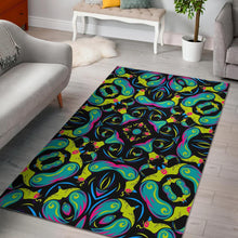 Load image into Gallery viewer, Ornament Psychedelic Trippy Print Area Rug
