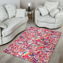 Load image into Gallery viewer, Pastel Bohemian Floral Pattern Print Area Rug
