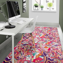 Load image into Gallery viewer, Pastel Bohemian Floral Pattern Print Area Rug
