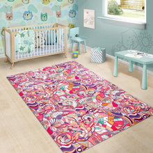 Load image into Gallery viewer, Pastel Bohemian Floral Pattern Print Area Rug

