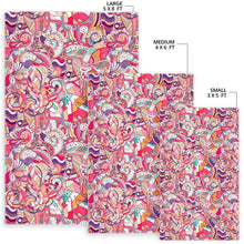 Load image into Gallery viewer, Pastel Bohemian Floral Pattern Print Area Rug
