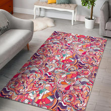 Load image into Gallery viewer, Pastel Bohemian Floral Pattern Print Area Rug
