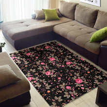 Load image into Gallery viewer, Pink Floral Flower Pattern Print Area Rug
