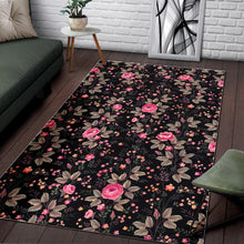 Load image into Gallery viewer, Pink Floral Flower Pattern Print Area Rug
