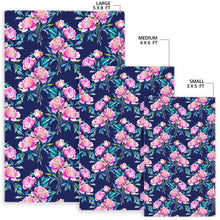 Load image into Gallery viewer, Pink Peony Floral Flower Pattern Print Area Rug
