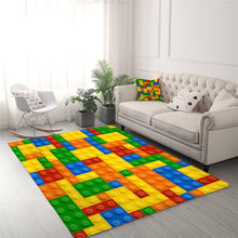 Load image into Gallery viewer, Lego Bricks Game Living Room Carpet Area Rug
