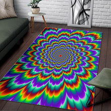 Load image into Gallery viewer, Psychedelic Expansion Optical Illusion Area Rug
