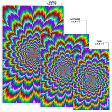 Load image into Gallery viewer, Psychedelic Expansion Optical Illusion Area Rug
