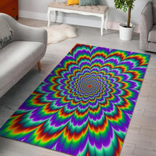 Load image into Gallery viewer, Psychedelic Expansion Optical Illusion Area Rug
