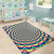 Load image into Gallery viewer, Psychedelic Explosion Optical Illusion Area Rug
