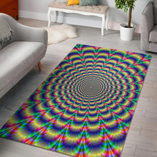 Load image into Gallery viewer, Psychedelic Explosion Optical Illusion Area Rug
