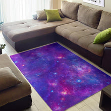 Load image into Gallery viewer, Purple Stardust Cloud Galaxy Space Print Area Rug
