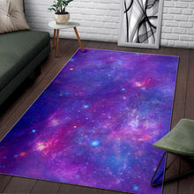 Load image into Gallery viewer, Purple Stardust Cloud Galaxy Space Print Area Rug
