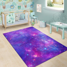 Load image into Gallery viewer, Purple Stardust Cloud Galaxy Space Print Area Rug
