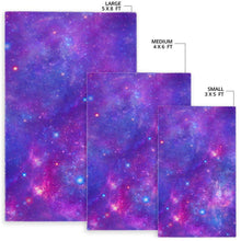 Load image into Gallery viewer, Purple Stardust Cloud Galaxy Space Print Area Rug
