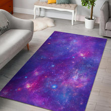 Load image into Gallery viewer, Purple Stardust Cloud Galaxy Space Print Area Rug
