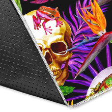 Load image into Gallery viewer, Purple Tropical Skull Pattern Print Area Rug
