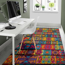 Load image into Gallery viewer, Rectangle Mandala Bohemian Pattern Print Area Rug
