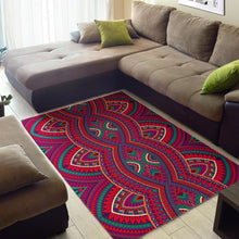 Load image into Gallery viewer, Red Tribal Ethnic Mandala Print Area Rug
