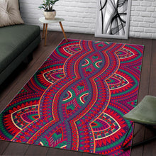 Load image into Gallery viewer, Red Tribal Ethnic Mandala Print Area Rug
