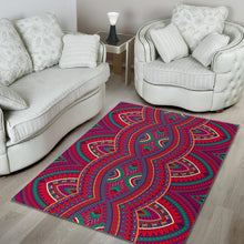 Load image into Gallery viewer, Red Tribal Ethnic Mandala Print Area Rug
