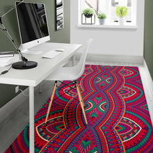 Load image into Gallery viewer, Red Tribal Ethnic Mandala Print Area Rug
