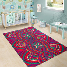 Load image into Gallery viewer, Red Tribal Ethnic Mandala Print Area Rug
