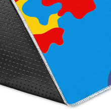 Load image into Gallery viewer, Red Yellow And Blue Camouflage Print Area Rug

