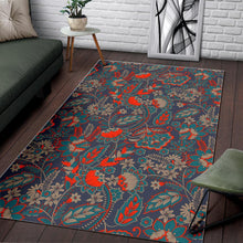 Load image into Gallery viewer, Retro Vintage Bohemian Floral Print Area Rug
