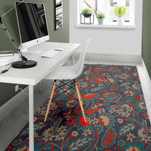 Load image into Gallery viewer, Retro Vintage Bohemian Floral Print Area Rug
