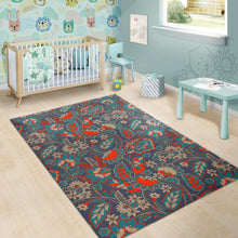 Load image into Gallery viewer, Retro Vintage Bohemian Floral Print Area Rug
