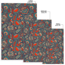 Load image into Gallery viewer, Retro Vintage Bohemian Floral Print Area Rug
