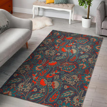 Load image into Gallery viewer, Retro Vintage Bohemian Floral Print Area Rug
