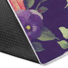 Load image into Gallery viewer, Rose Pansy Floral Flower Pattern Print Area Rug
