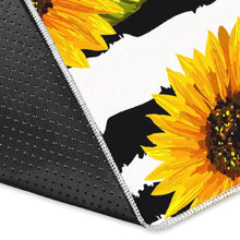 Load image into Gallery viewer, Sunflower Striped Pattern Print Area Rug
