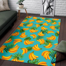 Load image into Gallery viewer, Tropical Banana Leaf Pattern Print Area Rug
