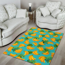 Load image into Gallery viewer, Tropical Banana Leaf Pattern Print Area Rug
