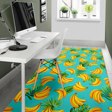 Load image into Gallery viewer, Tropical Banana Leaf Pattern Print Area Rug

