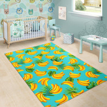 Load image into Gallery viewer, Tropical Banana Leaf Pattern Print Area Rug
