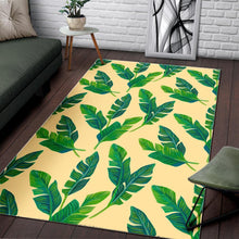 Load image into Gallery viewer, Tropical Banana Palm Leaf Pattern Print Area Rug
