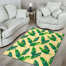 Load image into Gallery viewer, Tropical Banana Palm Leaf Pattern Print Area Rug
