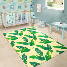 Load image into Gallery viewer, Tropical Banana Palm Leaf Pattern Print Area Rug
