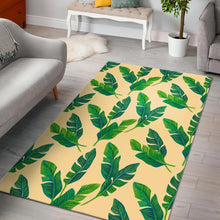 Load image into Gallery viewer, Tropical Banana Palm Leaf Pattern Print Area Rug
