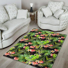 Load image into Gallery viewer, Tropical Hawaiian Parrot Pattern Print Area Rug
