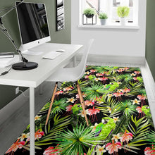 Load image into Gallery viewer, Tropical Hawaiian Parrot Pattern Print Area Rug
