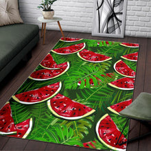 Load image into Gallery viewer, Tropical Leaf Watermelon Pattern Print Area Rug
