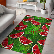 Load image into Gallery viewer, Tropical Leaf Watermelon Pattern Print Area Rug
