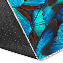 Load image into Gallery viewer, Turquoise Butterfly Pattern Print Area Rug
