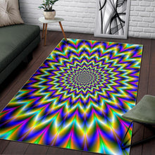 Load image into Gallery viewer, Twinkle Psychedelic Optical Illusion Area Rug
